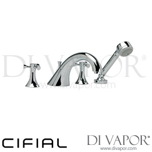 Cifial 31407MW.X Brookhaven Cross 4 Hole Deck Bath Mixer Spare Parts